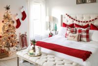 Christmas decoration in bedroom