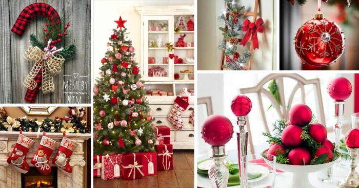 Red christmas decoration ideas