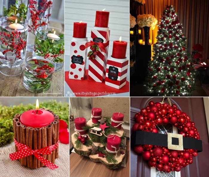 Red christmas decoration ideas