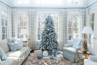 Blue christmas tree decoration ideas