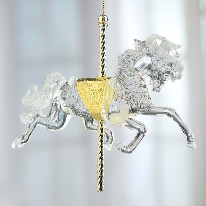 Carousel horse christmas decoration